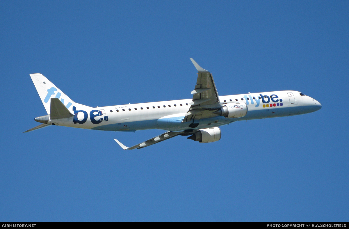 Aircraft Photo of G-FBEN | Embraer 195LR (ERJ-190-200LR) | Flybe | AirHistory.net #69647