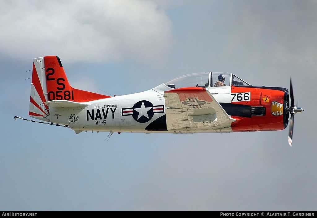 Aircraft Photo of N666GR / 140581 | North American T-28C Trojan | USA - Navy | AirHistory.net #69691