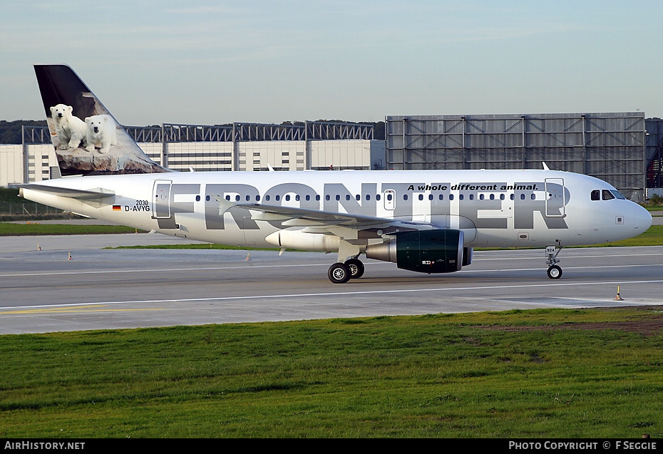 Aircraft Photo of D-AVYG | Airbus A319-111 | Frontier Airlines | AirHistory.net #69693