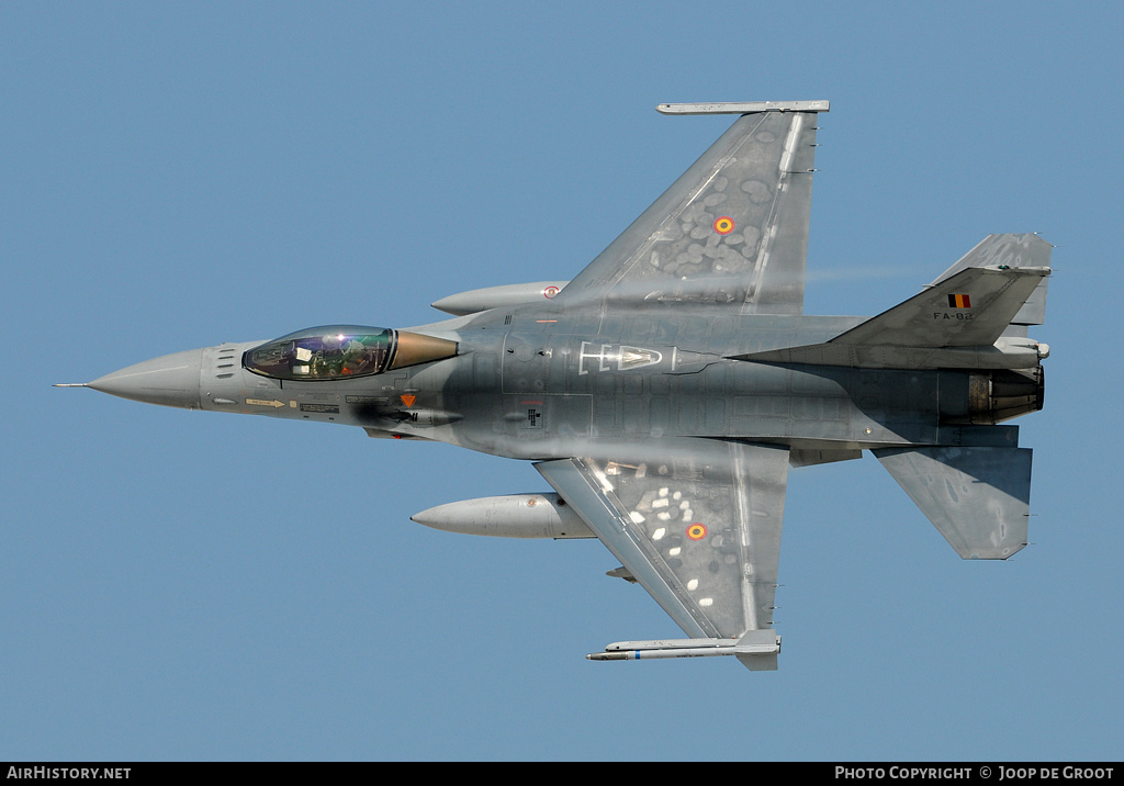 Aircraft Photo of FA-82 | General Dynamics F-16AM Fighting Falcon | Belgium - Air Force | AirHistory.net #69764