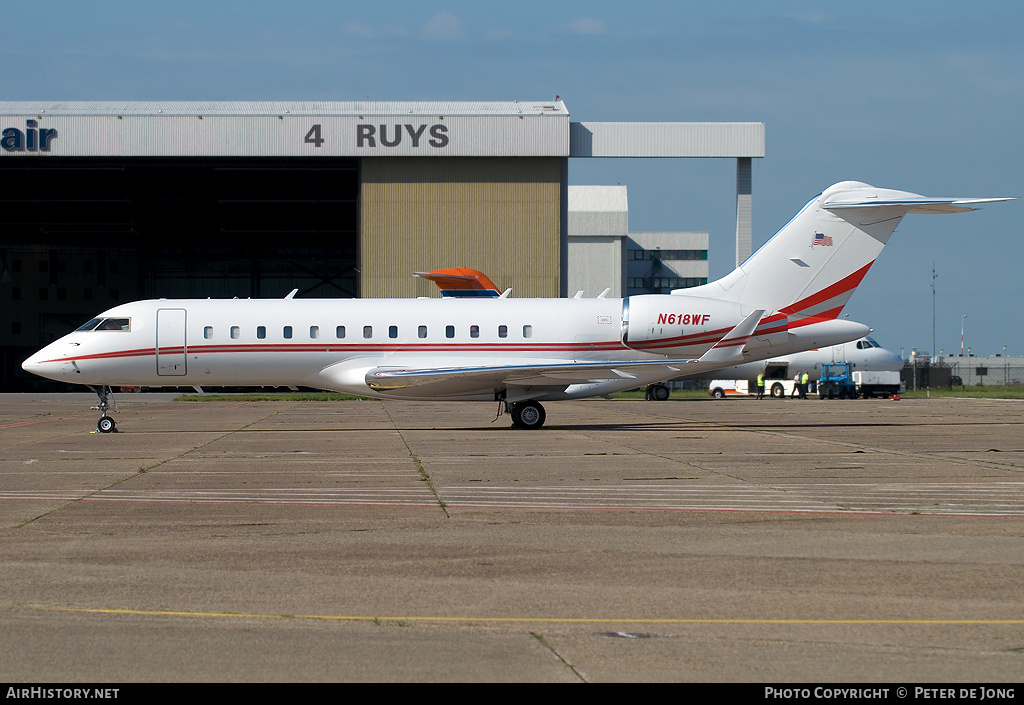 Aircraft Photo of N618WF | Bombardier Global Express (BD-700-1A10) | AirHistory.net #69801
