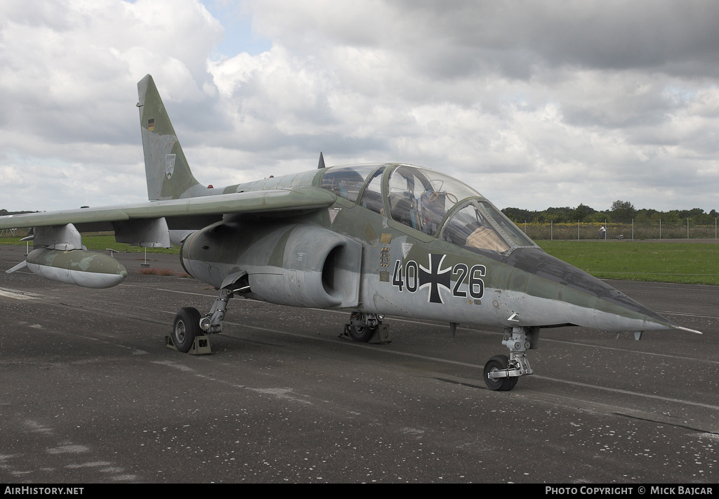 Aircraft Photo of 4026 | Dassault-Dornier Alpha Jet A | Germany - Air Force | AirHistory.net #69810