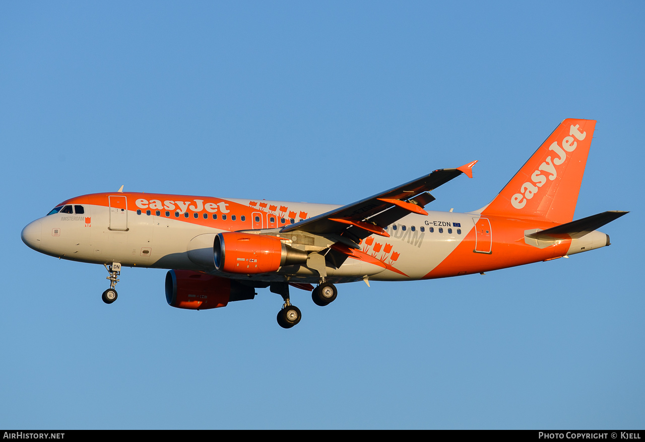 Aircraft Photo of G-EZDN | Airbus A319-111 | EasyJet | AirHistory.net #69819