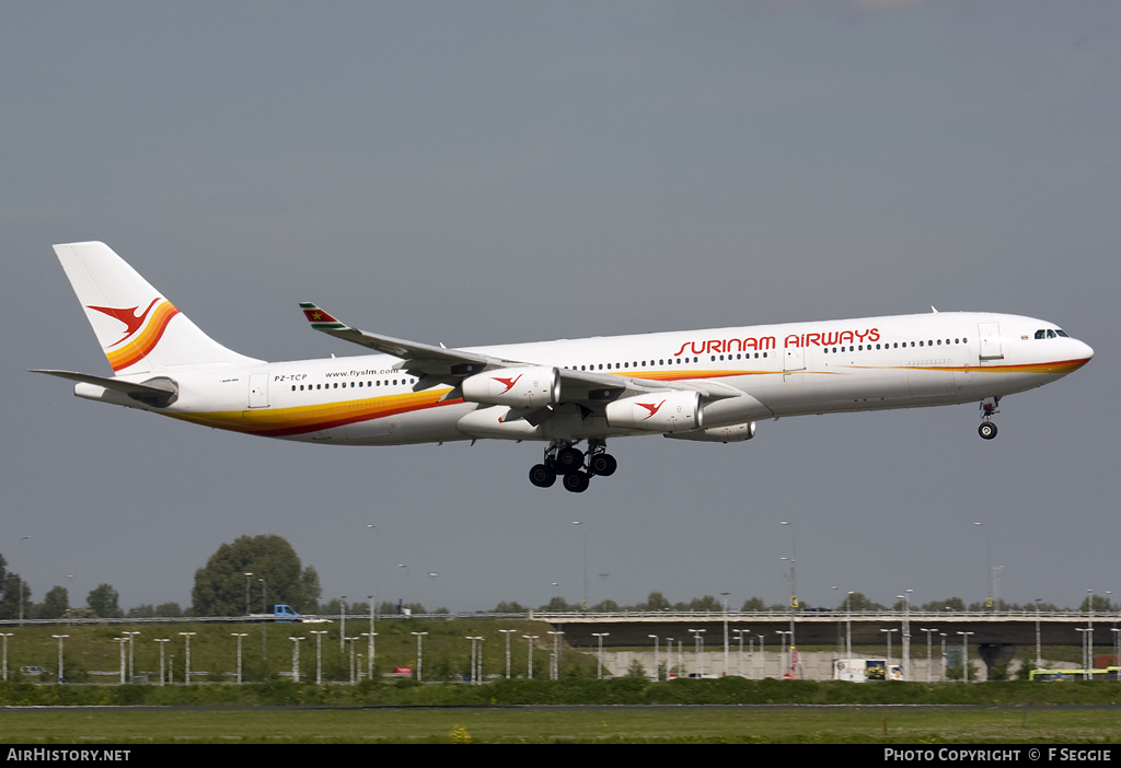 Aircraft Photo of PZ-TCP | Airbus A340-311 | Surinam Airways | AirHistory.net #69835