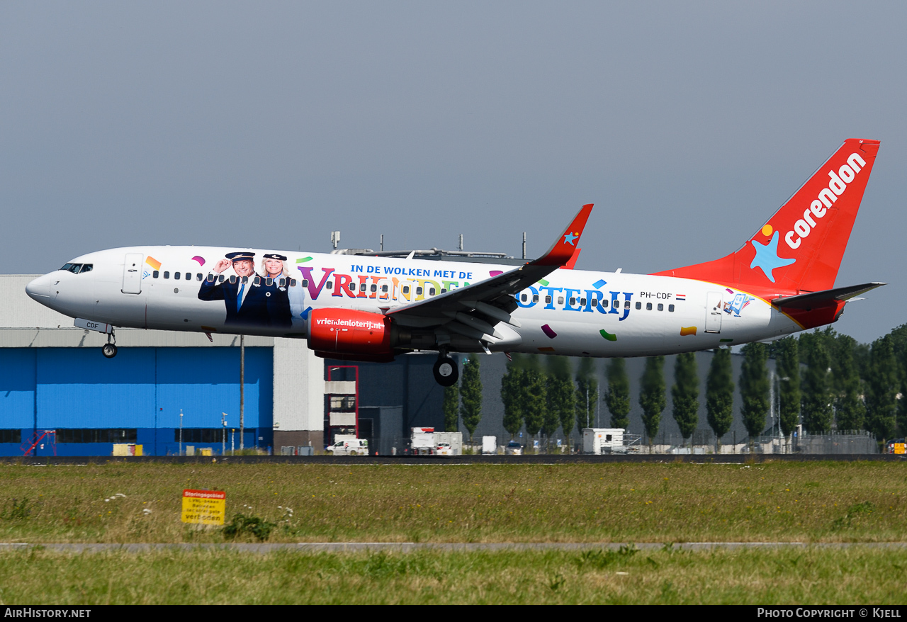 Aircraft Photo of PH-CDF | Boeing 737-804 | Corendon Dutch Airlines | AirHistory.net #69852
