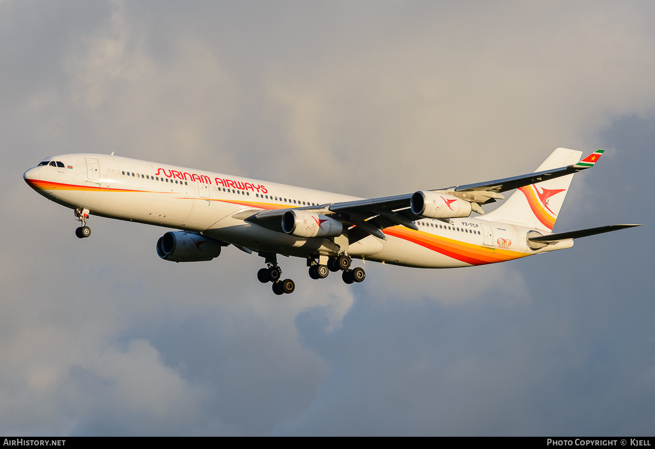 Aircraft Photo of PZ-TCP | Airbus A340-311 | Surinam Airways | AirHistory.net #69875