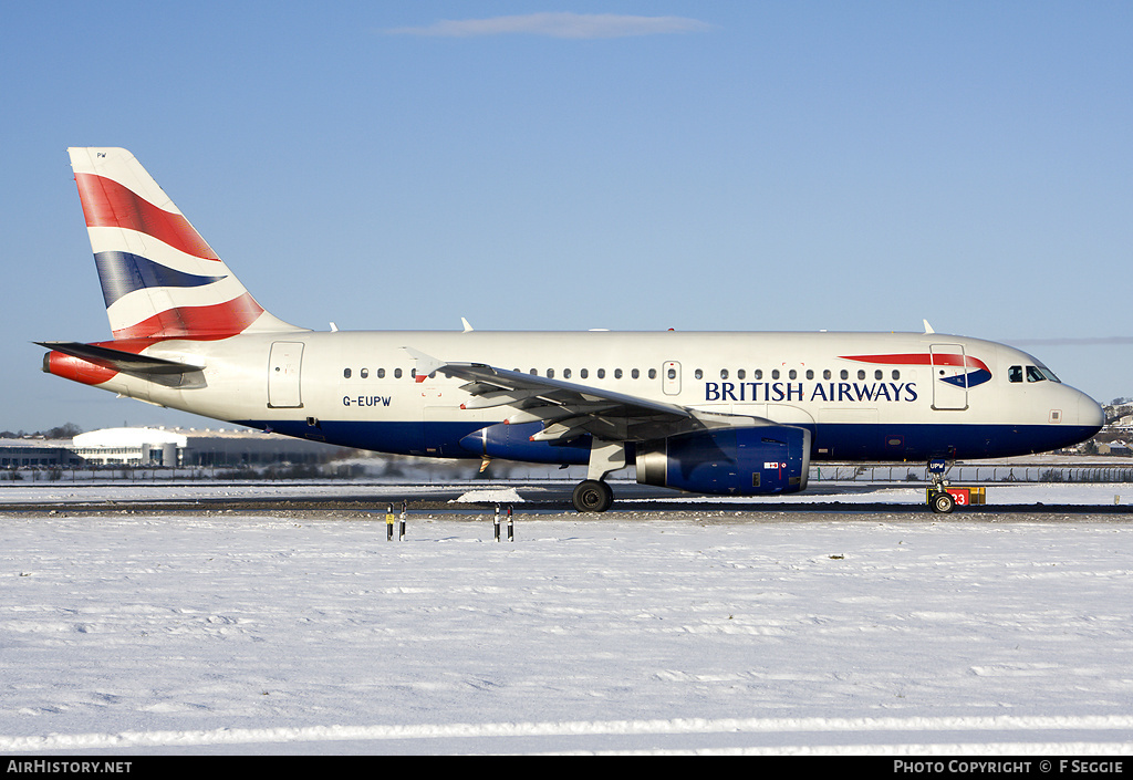 Aircraft Photo of G-EUPW | Airbus A319-131 | British Airways | AirHistory.net #69879