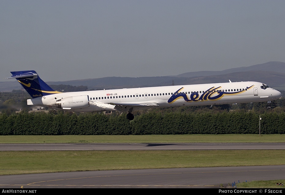 Aircraft Photo of HB-JIA | McDonnell Douglas MD-90-30 | Hello | AirHistory.net #69894