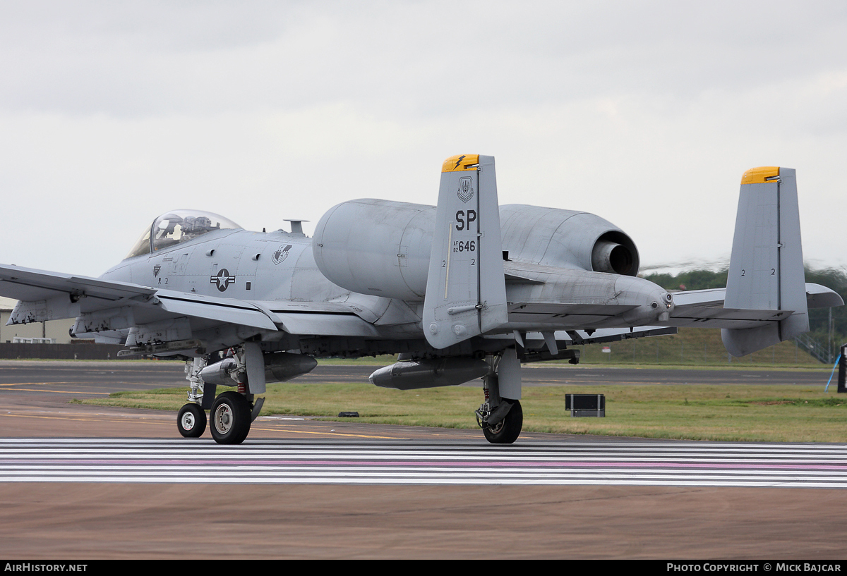 Aircraft Photo of 82-0646 / AF82-646 | Fairchild A-10A Thunderbolt II | USA - Air Force | AirHistory.net #69901