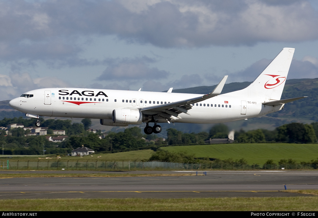 Aircraft Photo of TC-SGI | Boeing 737-86J | Saga Airlines | AirHistory.net #69919