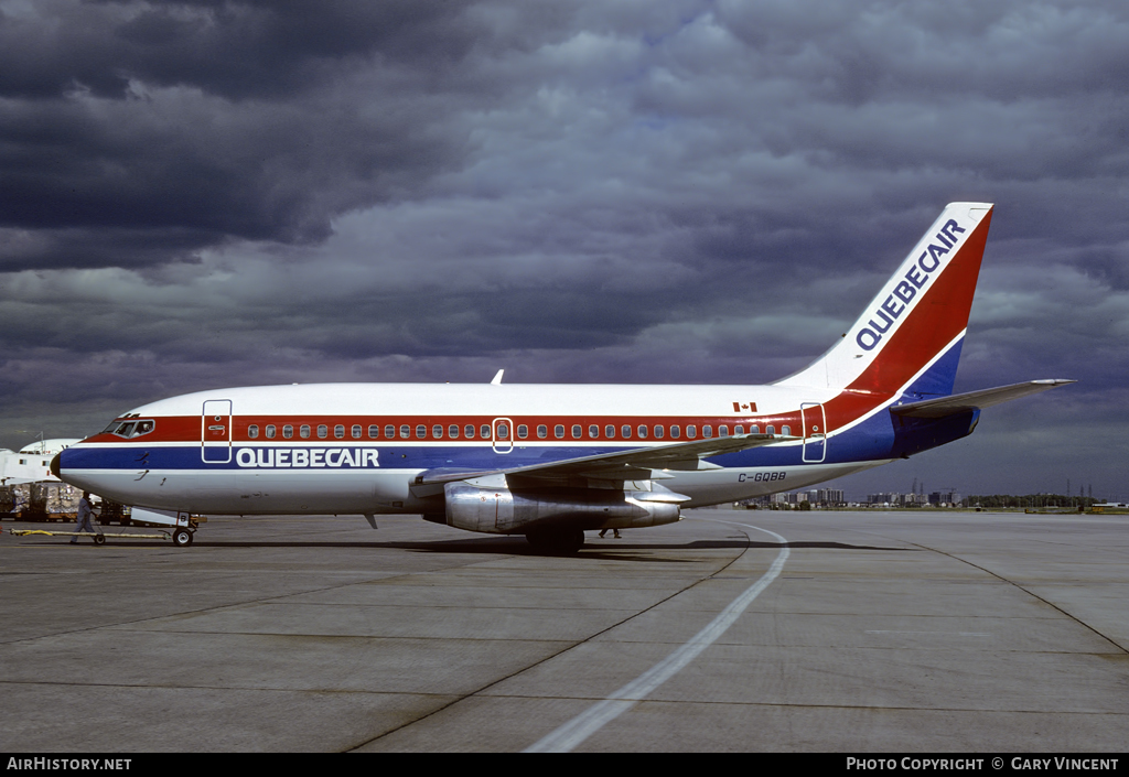 Aircraft Photo of C-GQBB | Boeing 737-296/Adv | Quebecair | AirHistory.net #69921