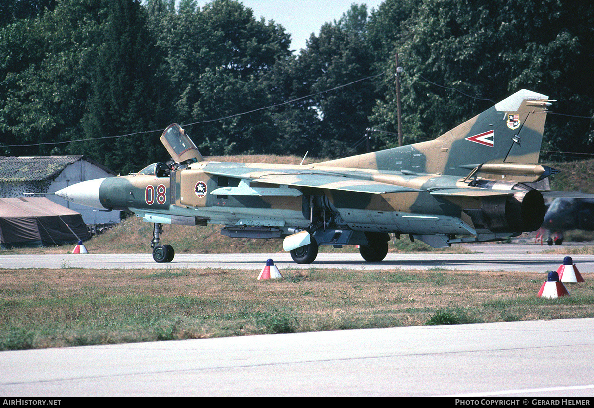 Aircraft Photo of 08 | Mikoyan-Gurevich MiG-23MF | Hungary - Air Force | AirHistory.net #69932
