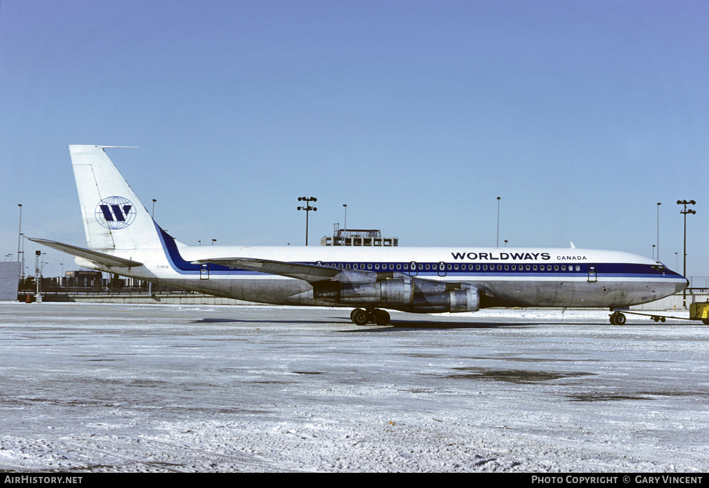 Aircraft Photo of C-GFLG | Boeing 707-365C | Worldways Canada | AirHistory.net #69943