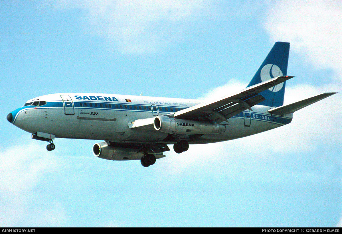 Aircraft Photo of OO-SDK | Boeing 737-229C/Adv | Sabena | AirHistory.net #69977
