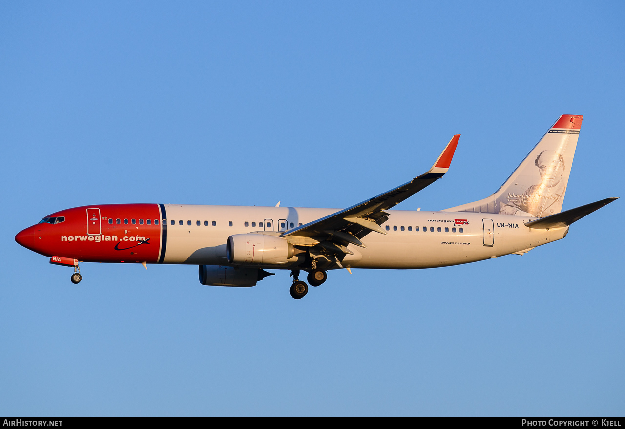 Aircraft Photo of LN-NIA | Boeing 737-8JP | Norwegian | AirHistory.net #69991