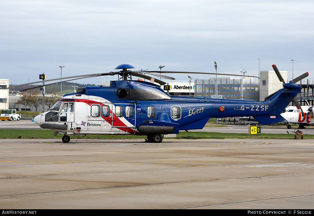 Aircraft Photo of G-ZZSF | Eurocopter EC-225LP Super Puma Mk2+ | Bristow Helicopters | AirHistory.net #70004