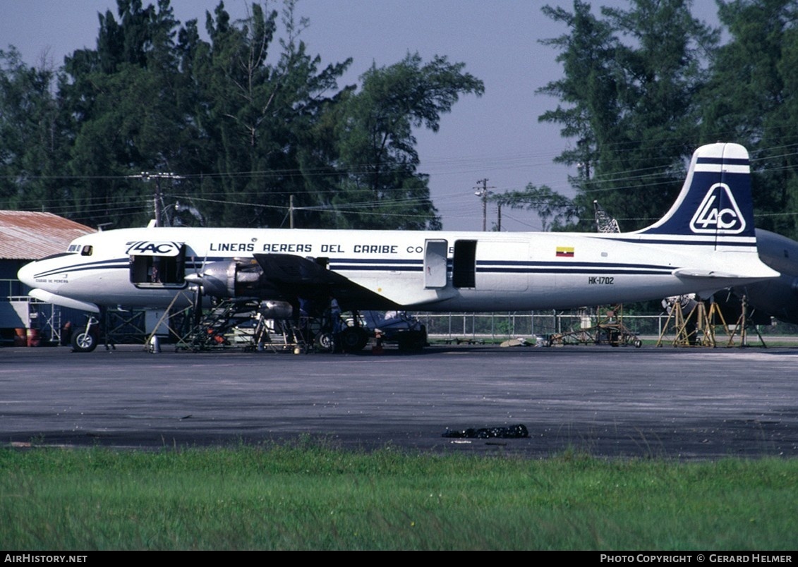 Aircraft Photo of HK-1702 | Douglas C-118A Liftmaster (DC-6A) | LAC - Líneas Aéreas del Caribe | AirHistory.net #70008