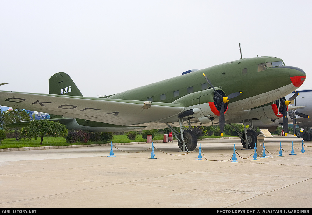 Aircraft Photo of 8205 | Lisunov Li-2 | SKOGA - Sino-Soviet Civil Aviation | AirHistory.net #70020