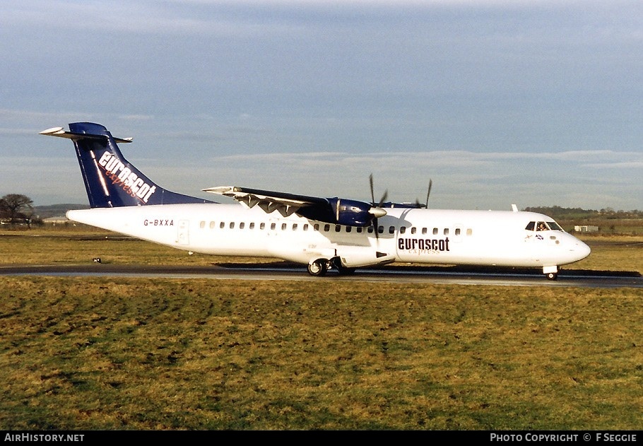 Aircraft Photo of G-BXXA | ATR ATR-72-202 | Euroscot Express | AirHistory.net #70026