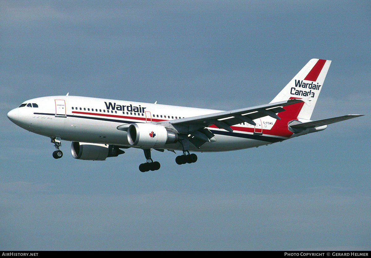 Aircraft Photo of C-FSWD | Airbus A310-304 | Wardair Canada | AirHistory.net #70029