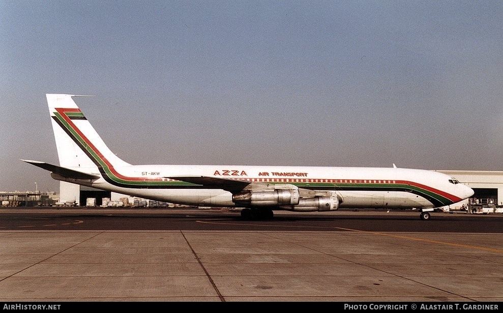 Aircraft Photo of ST-AKW | Boeing 707-330C | AZZA Air Transport | AirHistory.net #70036