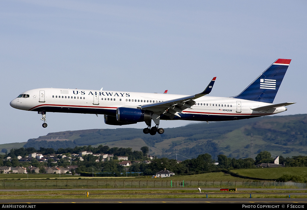 Aircraft Photo of N942UW | Boeing 757-2B7 | US Airways | AirHistory.net #70045