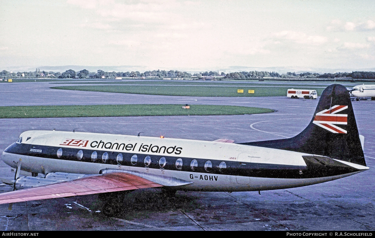 Aircraft Photo of G-AOHV | Vickers 802 Viscount | BEA Channel Islands - British European Airways | AirHistory.net #70049