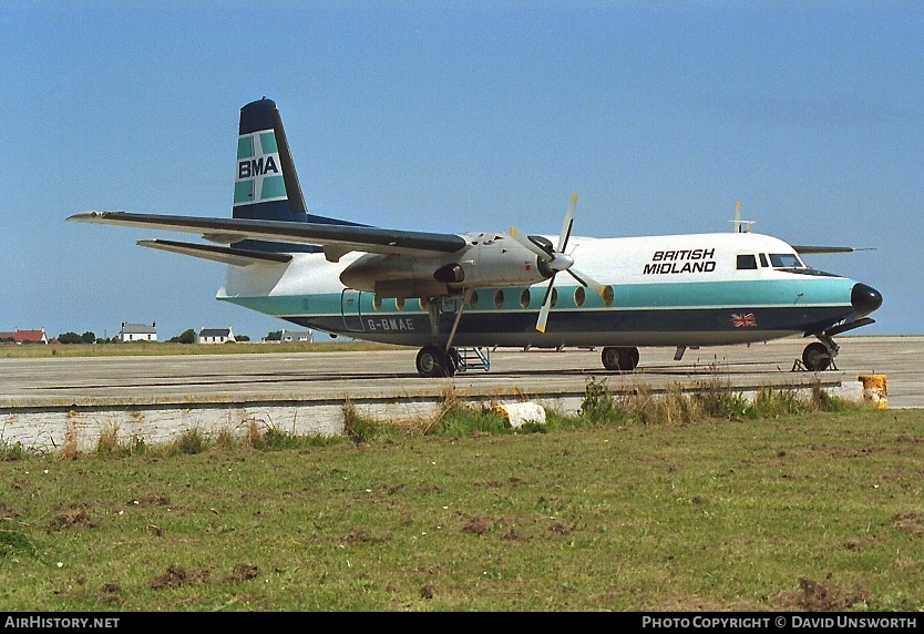 Aircraft Photo of G-BMAE | Fokker F27-200 Friendship | British Midland Airways - BMA | AirHistory.net #70075