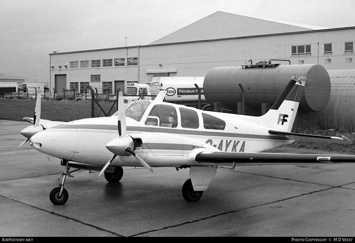 Aircraft Photo of G-AYKA | Beech B55A Baron (95-B55) | AirHistory.net #70173