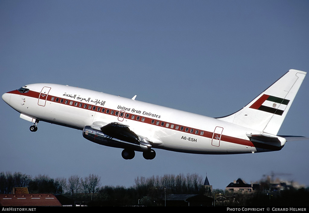 Aircraft Photo of A6-ESH | Boeing 737-2W8/Adv | United Arab Emirates Government | AirHistory.net #70181