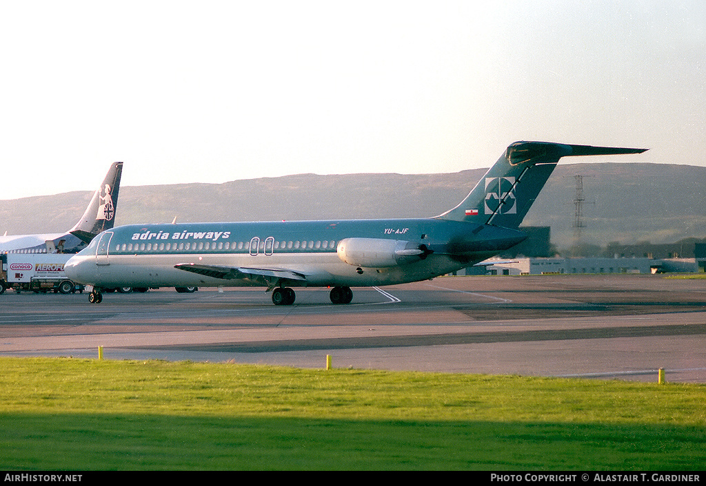 Aircraft Photo of YU-AJF | McDonnell Douglas DC-9-32 | Adria Airways | AirHistory.net #70183