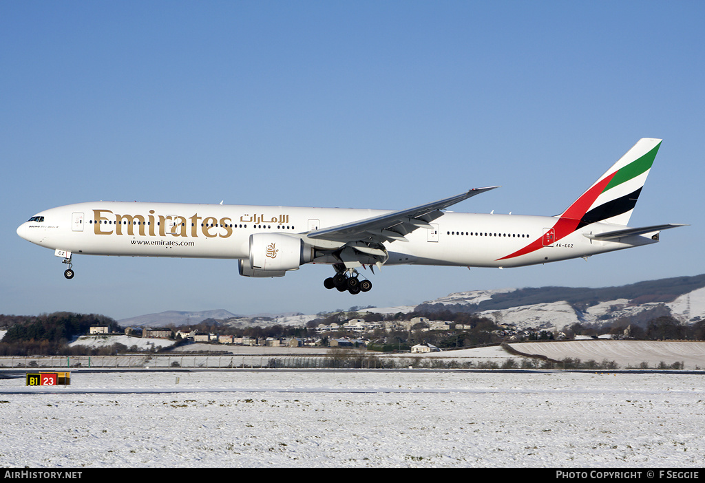 Aircraft Photo of A6-ECZ | Boeing 777-31H/ER | Emirates | AirHistory.net #70189