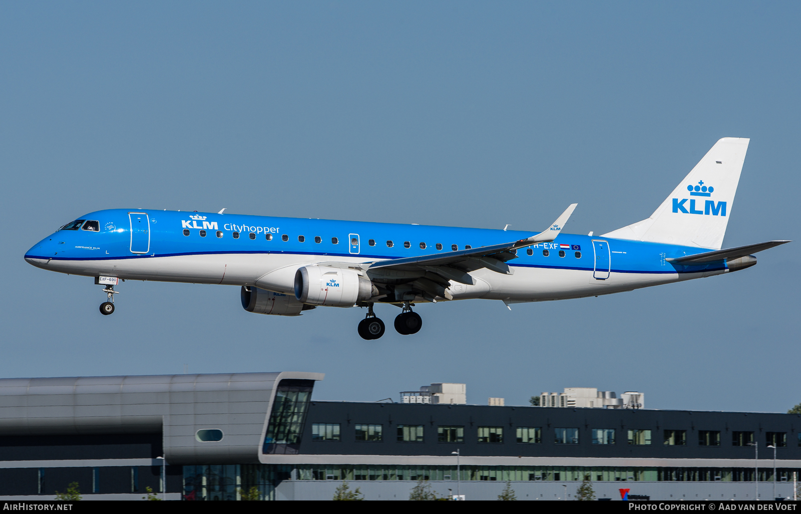 Aircraft Photo of PH-EXF | Embraer 190STD (ERJ-190-100STD) | KLM Cityhopper | AirHistory.net #70208