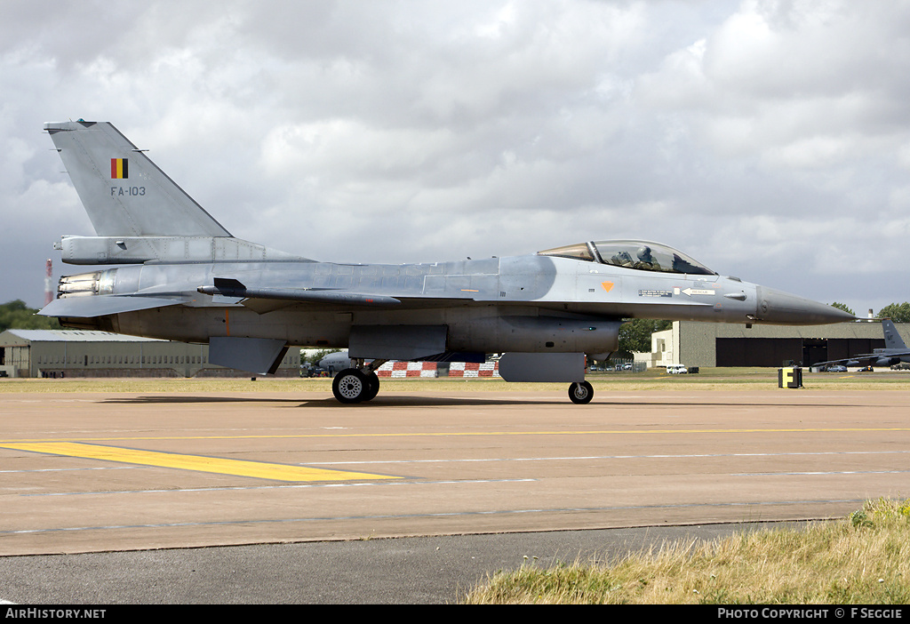 Aircraft Photo of FA-103 | General Dynamics F-16AM Fighting Falcon | Belgium - Air Force | AirHistory.net #70269