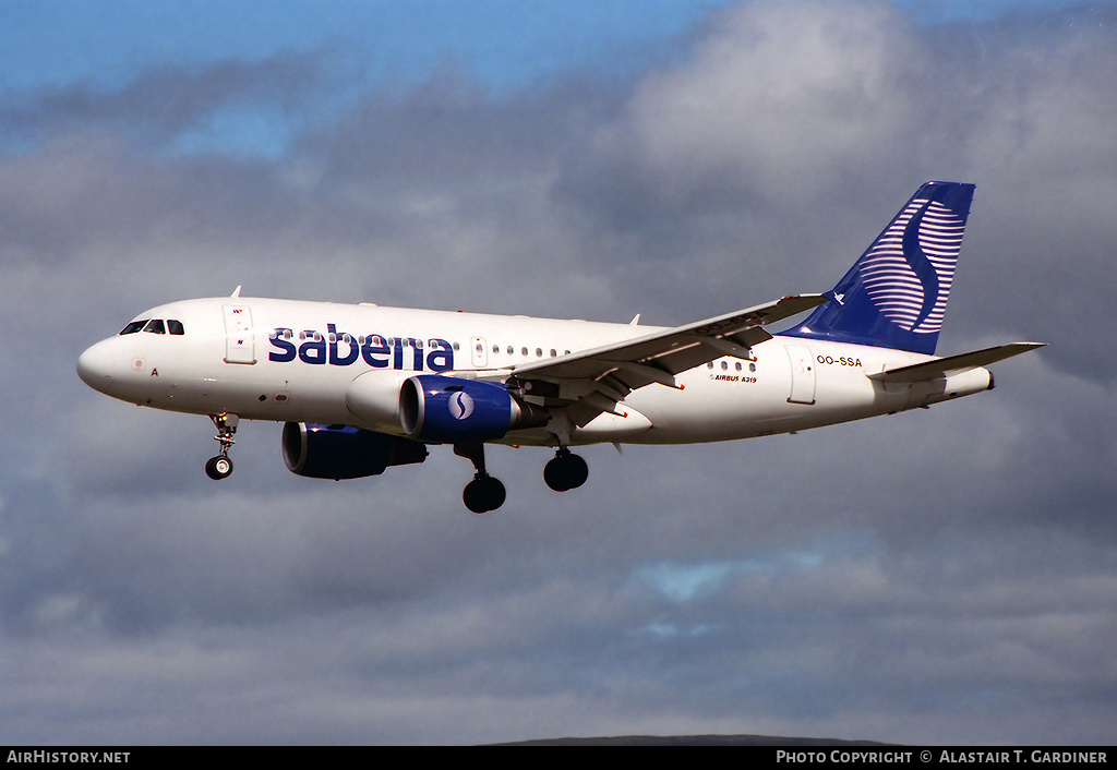 Aircraft Photo of OO-SSA | Airbus A319-112 | Sabena | AirHistory.net #70330