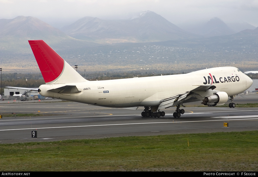 Aircraft Photo of JA8171 | Boeing 747-246F/SCD | Japan Airlines - JAL Cargo | AirHistory.net #70340