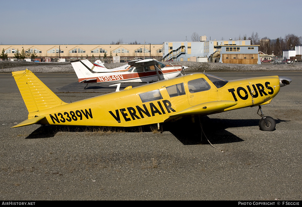 Aircraft Photo of N3389W | Piper PA-32-260 Cherokee Six | Vernair Tours | AirHistory.net #70362