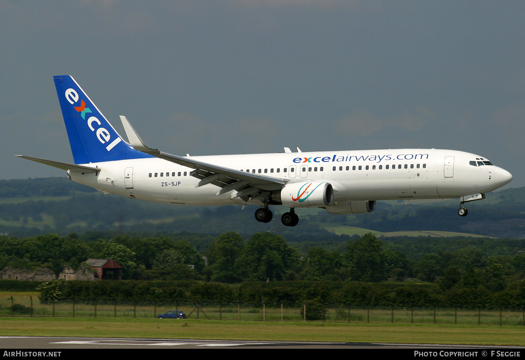 Aircraft Photo of ZS-SJP | Boeing 737-8BG | Excel Airways | AirHistory.net #70371