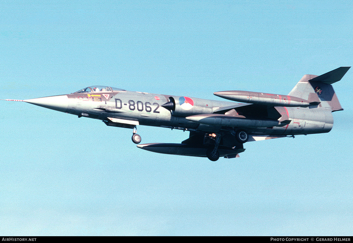 Aircraft Photo of D-8062 | Lockheed F-104G Starfighter | Netherlands - Air Force | AirHistory.net #70375
