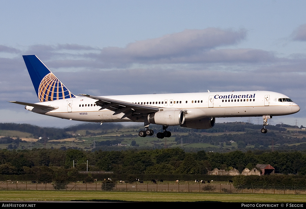 Aircraft Photo of N13113 | Boeing 757-224 | Continental Airlines | AirHistory.net #70378