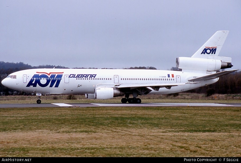 Aircraft Photo of F-GNEM | McDonnell Douglas DC-10-30 | AOM French Airlines | AirHistory.net #70382