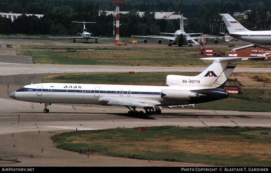 Aircraft Photo of RA-85714 | Tupolev Tu-154M | ALAK - Aktsionernaya Lizingovaya Aviakompania | AirHistory.net #70426