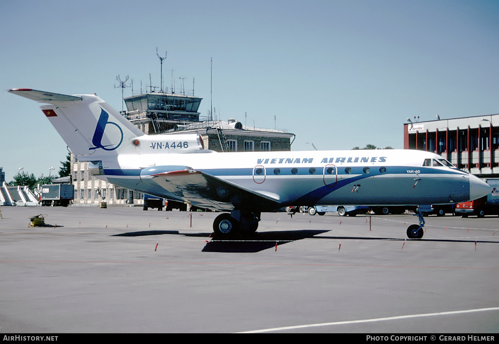 Aircraft Photo of VN-A446 | Yakovlev Yak-40 | Vietnam Airlines | AirHistory.net #70451