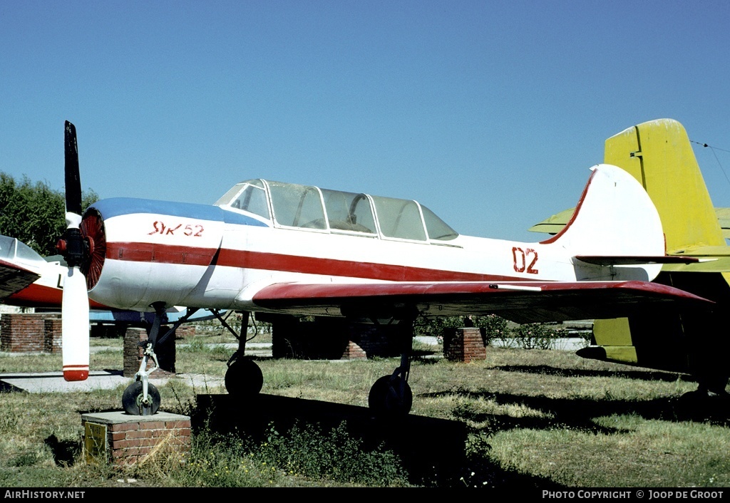 Aircraft Photo of 02 red | Yakovlev Yak-52 | Soviet Union - Air Force | AirHistory.net #70458