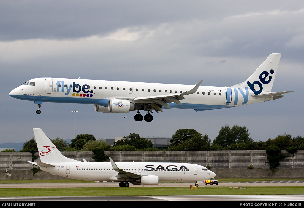 Aircraft Photo of G-FBEA | Embraer 195LR (ERJ-190-200LR) | Flybe | AirHistory.net #70477