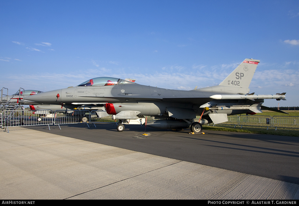 Aircraft Photo of 91-0402 / AF91-402 | Lockheed F-16CM Fighting Falcon | USA - Air Force | AirHistory.net #70479