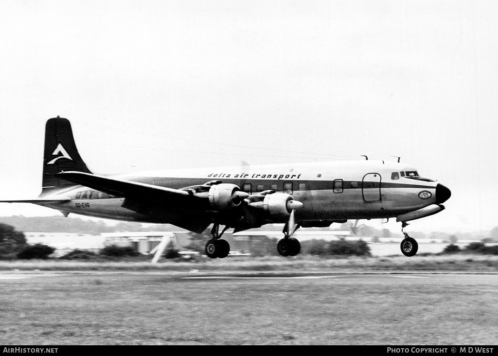 Aircraft Photo of OO-EVG | Douglas DC-6B | Delta Air Transport - DAT | AirHistory.net #70483