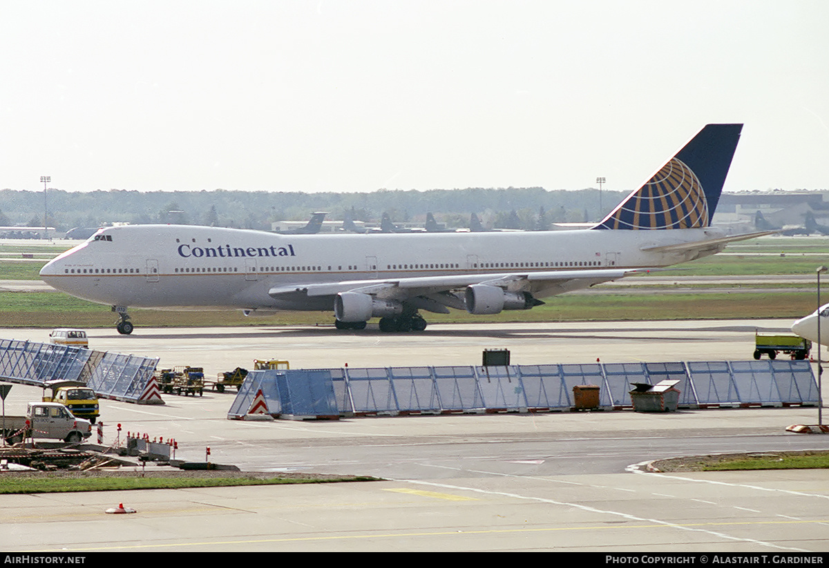 Aircraft Photo of N17010 | Boeing 747-143 | Continental Airlines | AirHistory.net #70485