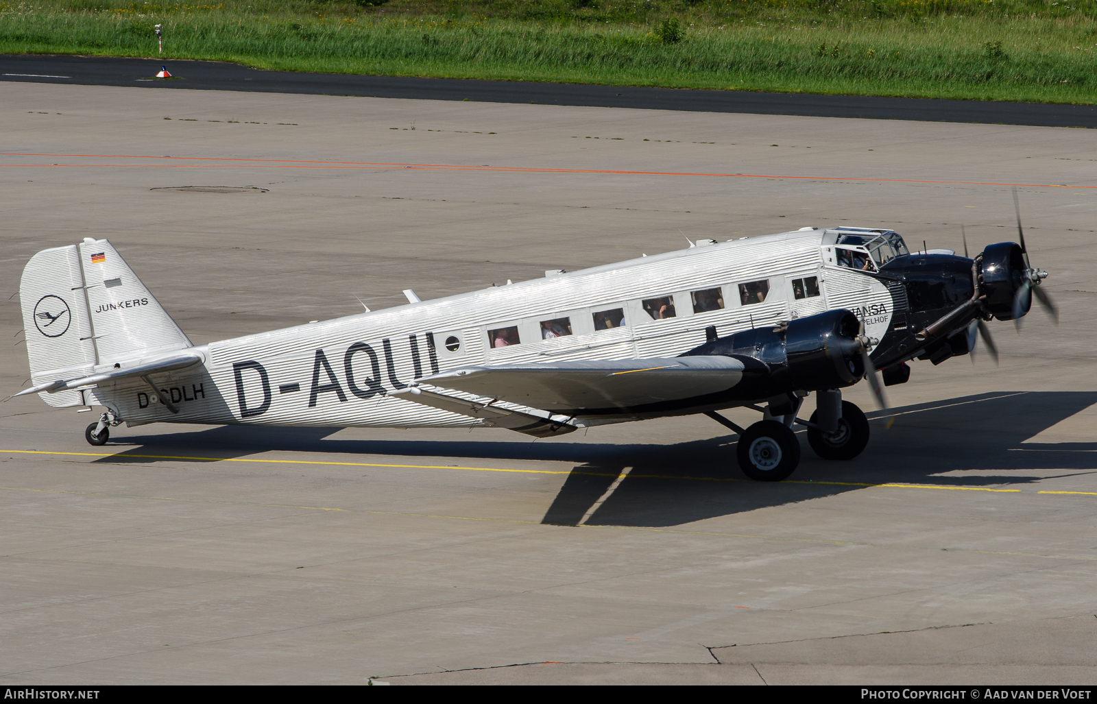 Aircraft Photo of D-CDLH / D-AQUI | Junkers Ju 52/3m g8e | Deutsche Luft Hansa | AirHistory.net #70519