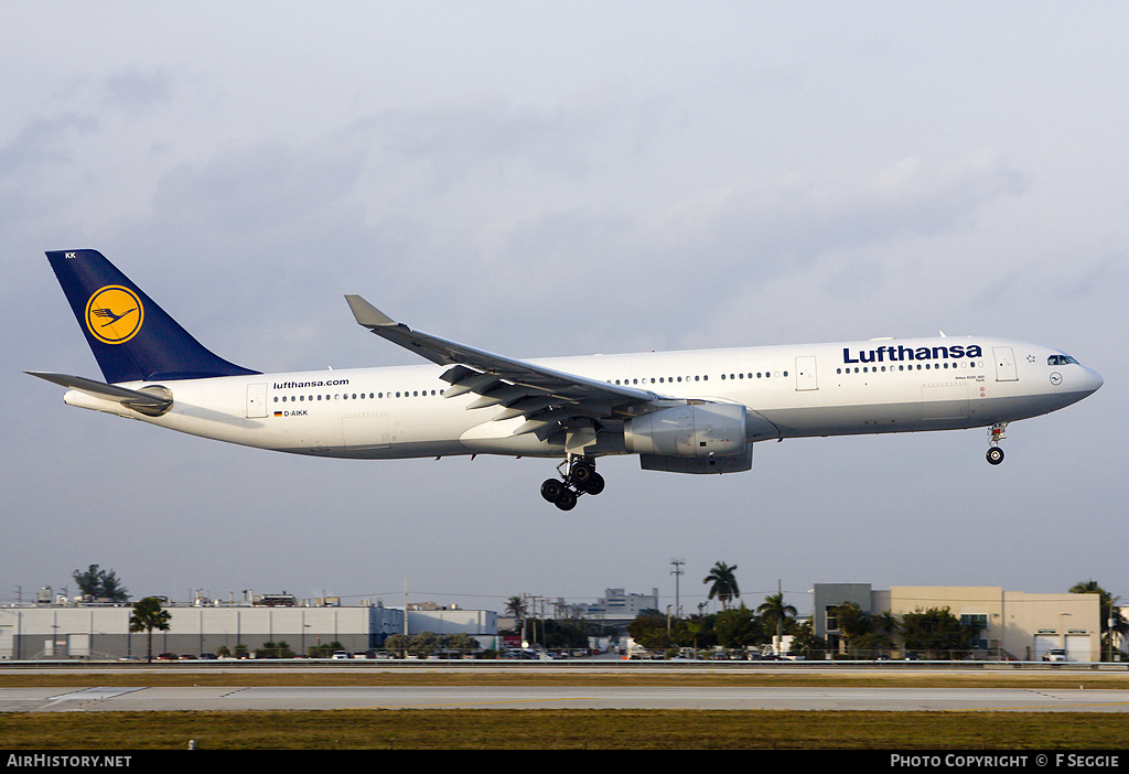 Aircraft Photo of D-AIKK | Airbus A330-343 | Lufthansa | AirHistory.net #70545
